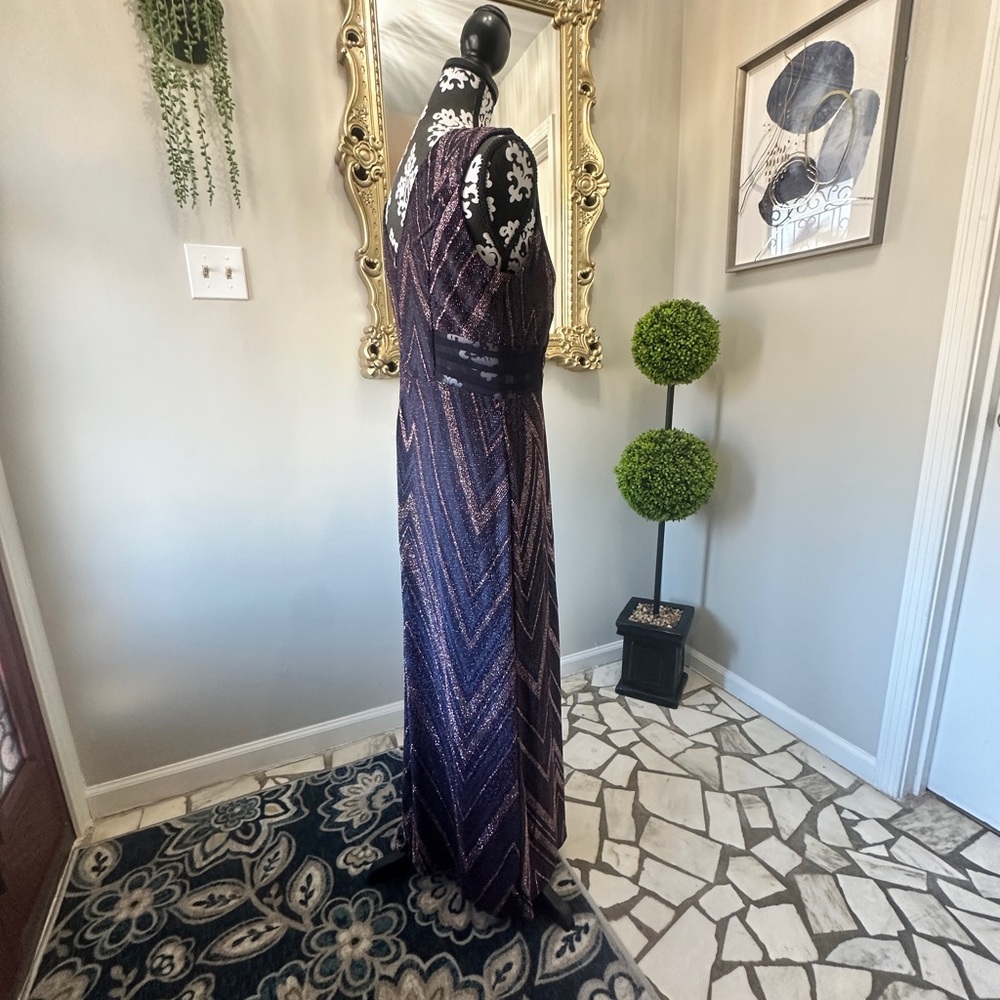 Elegant Purple Evening Gown